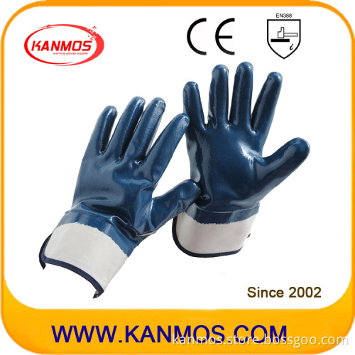 Anti-Cutting Nitrile Industrial Work Glove with Safety Cuff (53004)